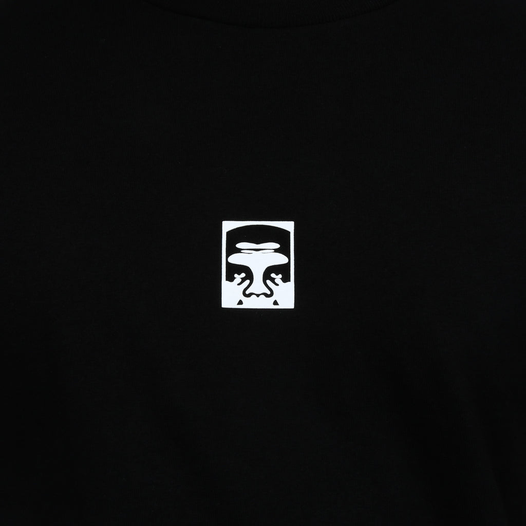 Obey Half Face Tee - Black