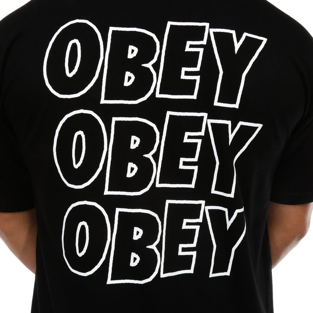 Obey Jumble Lo-Fi Tee - Black