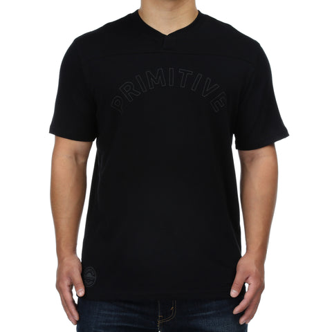 Primitive Notch Collar Soccer Shirt - Black