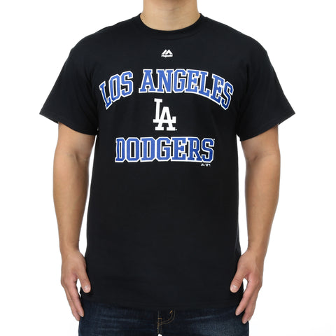 Majestic Dodgers Heart and Soul 3 Tee - Black