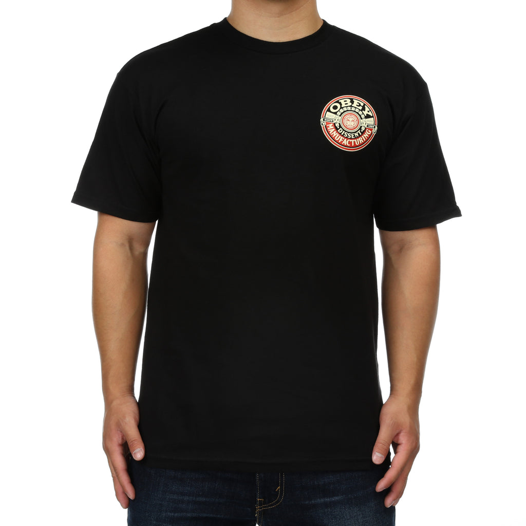 Obey Dissent MFG Wreath Tee - Black