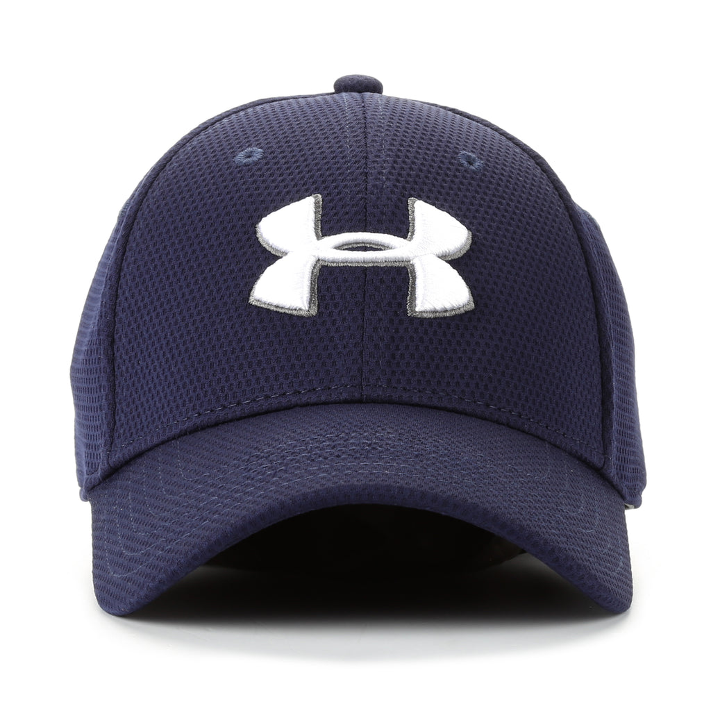 Under Armour Blitzing II Stretch Fit Hat - Navy/White