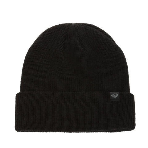 Diamond Brilliant Knit Beanie - Black
