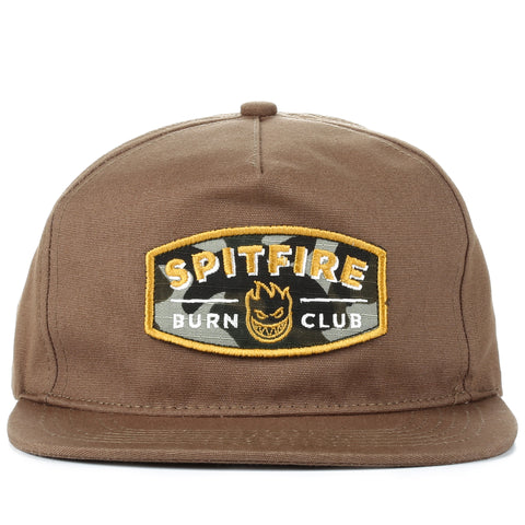 Spitfire Burnclub Patch Snapback - Brown
