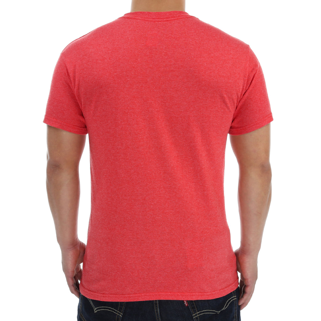 Grizzly Cement Pocket Tee - Heather Red