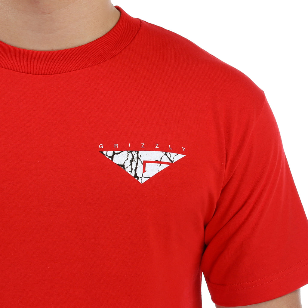 Grizzly Cement Tee - Red