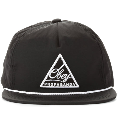 Obey Centered Snapback - Black