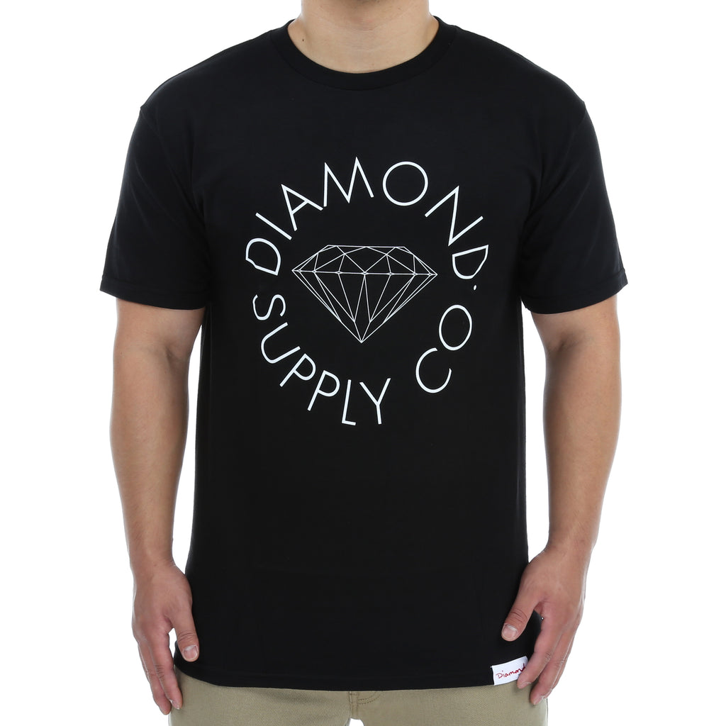 Diamond Circle Logo Tee - Black