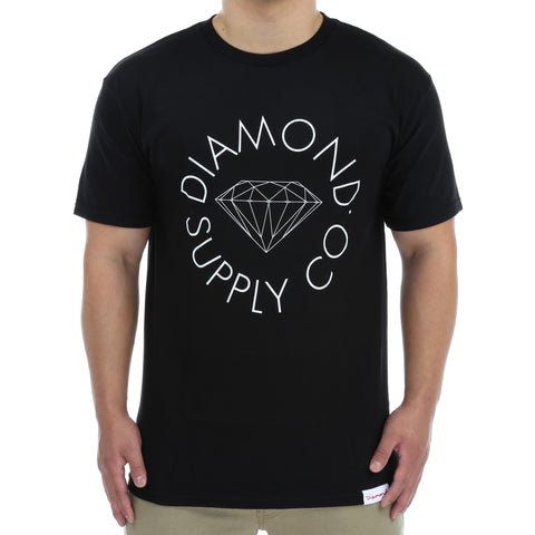 Diamond Circle Logo Tee - Black