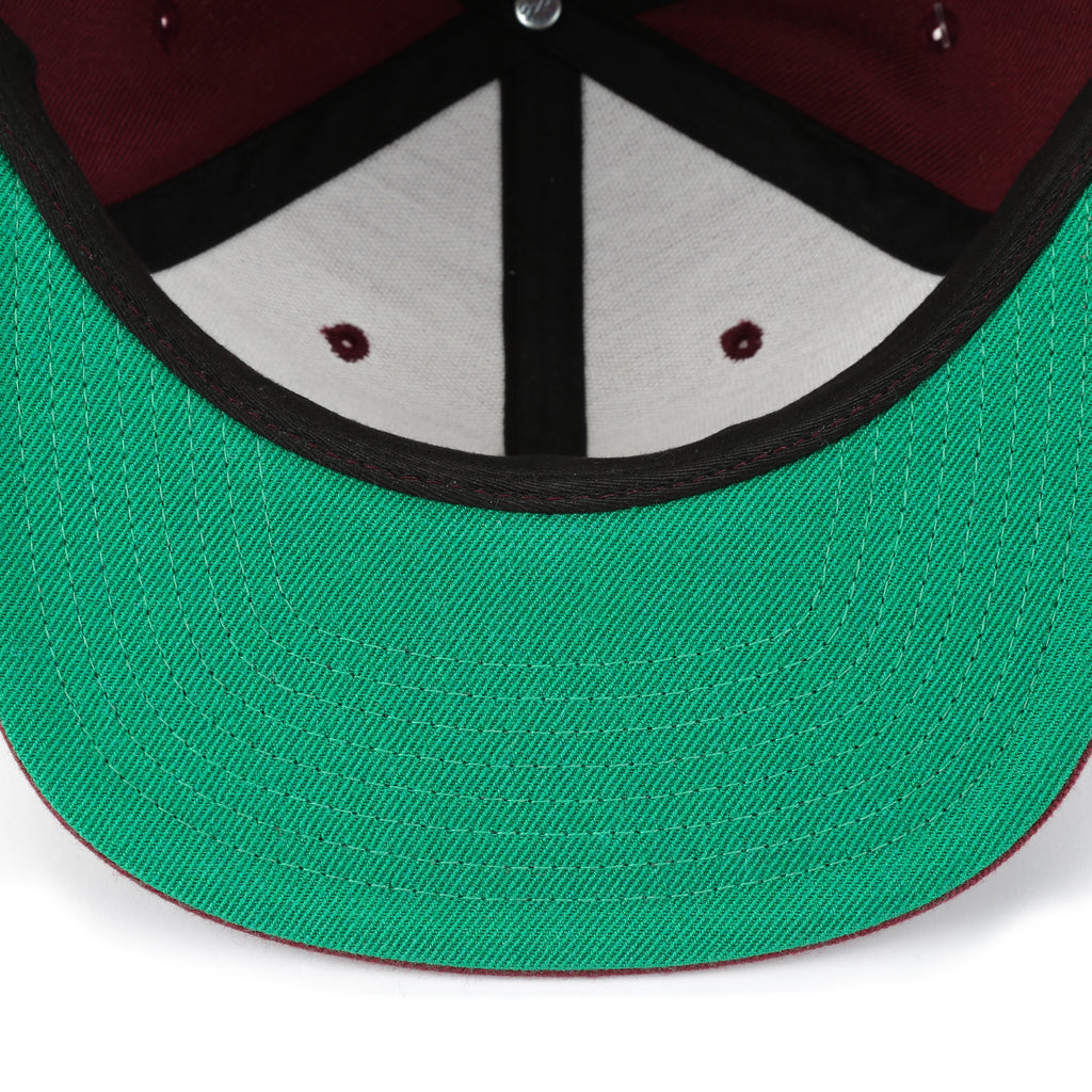 Primitive Classic P Snapback Gold P - Burgundy