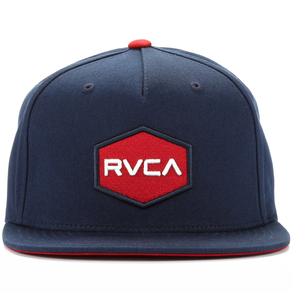RVCA Commonwealth Snapback - Navy/Red