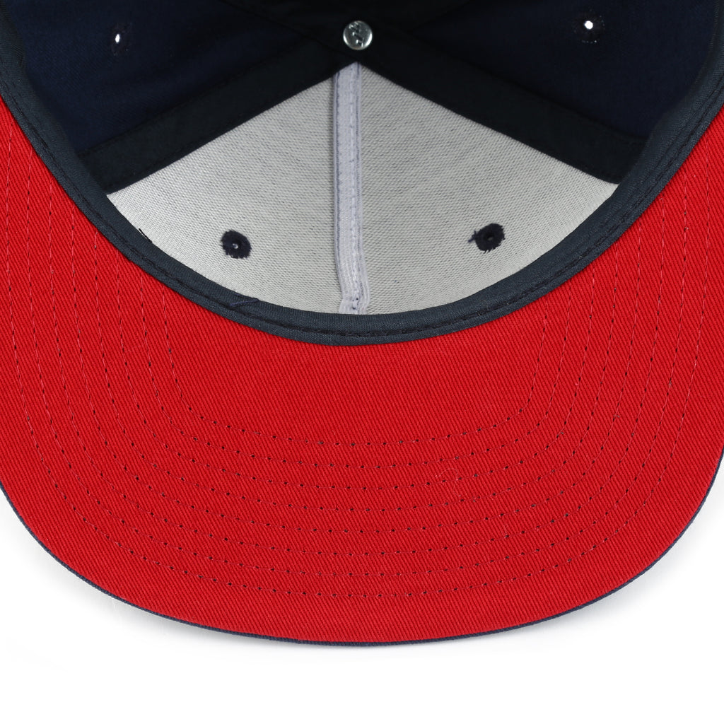 RVCA Commonwealth Snapback - Navy/Red