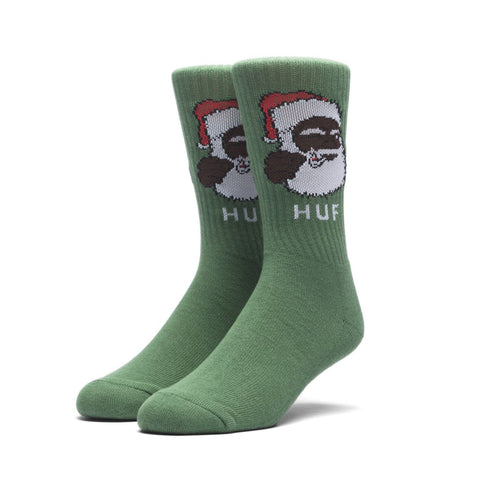 Huf December Dudes Series Socks - Green