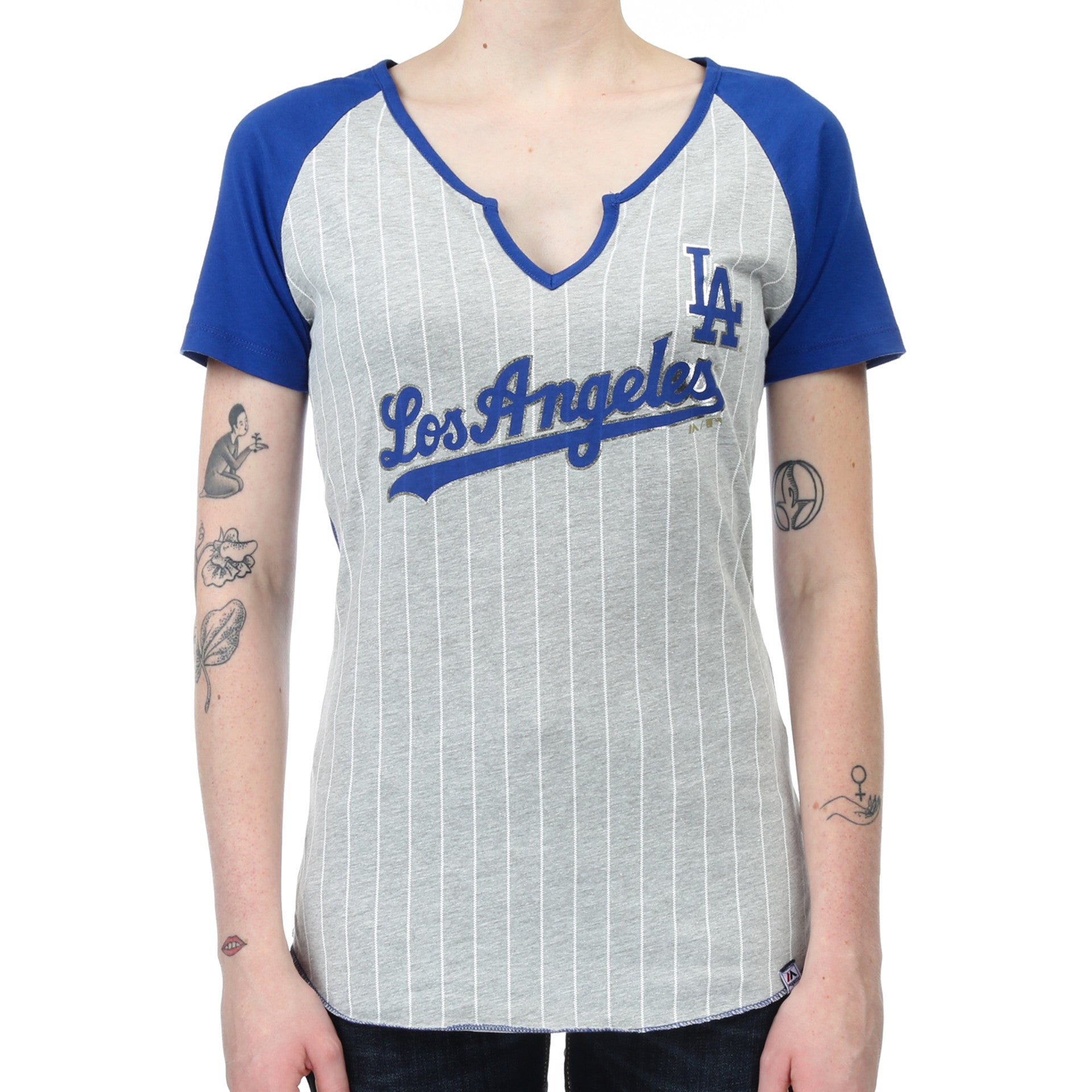 Majestic Dodgers From The Stretch Tee - Deep Royal - New Star