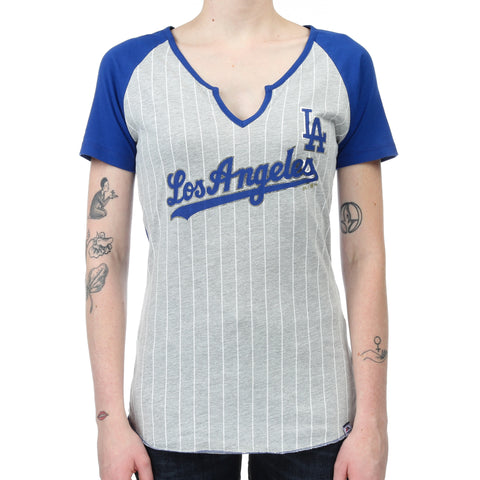 Majestic Dodgers From The Stretch Tee - Deep Royal