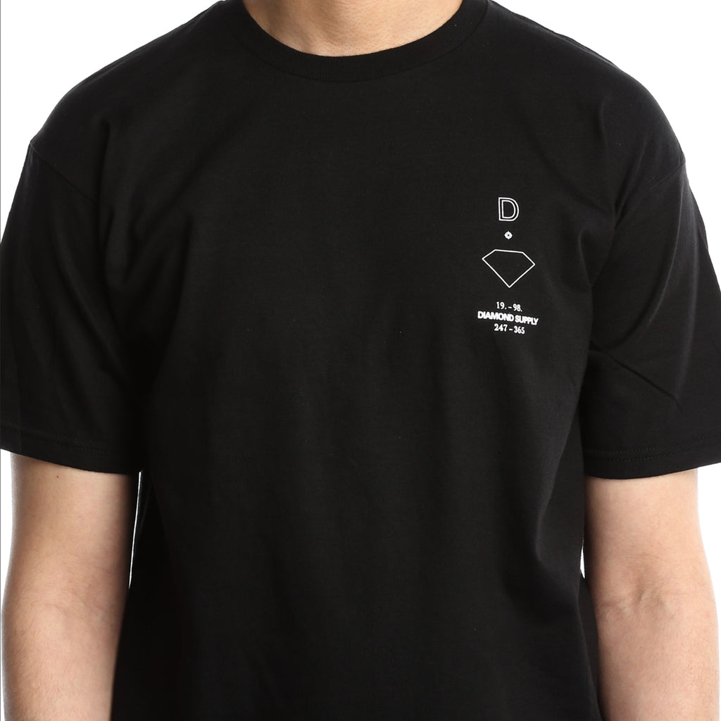 Diamond Intersect Tee - Black