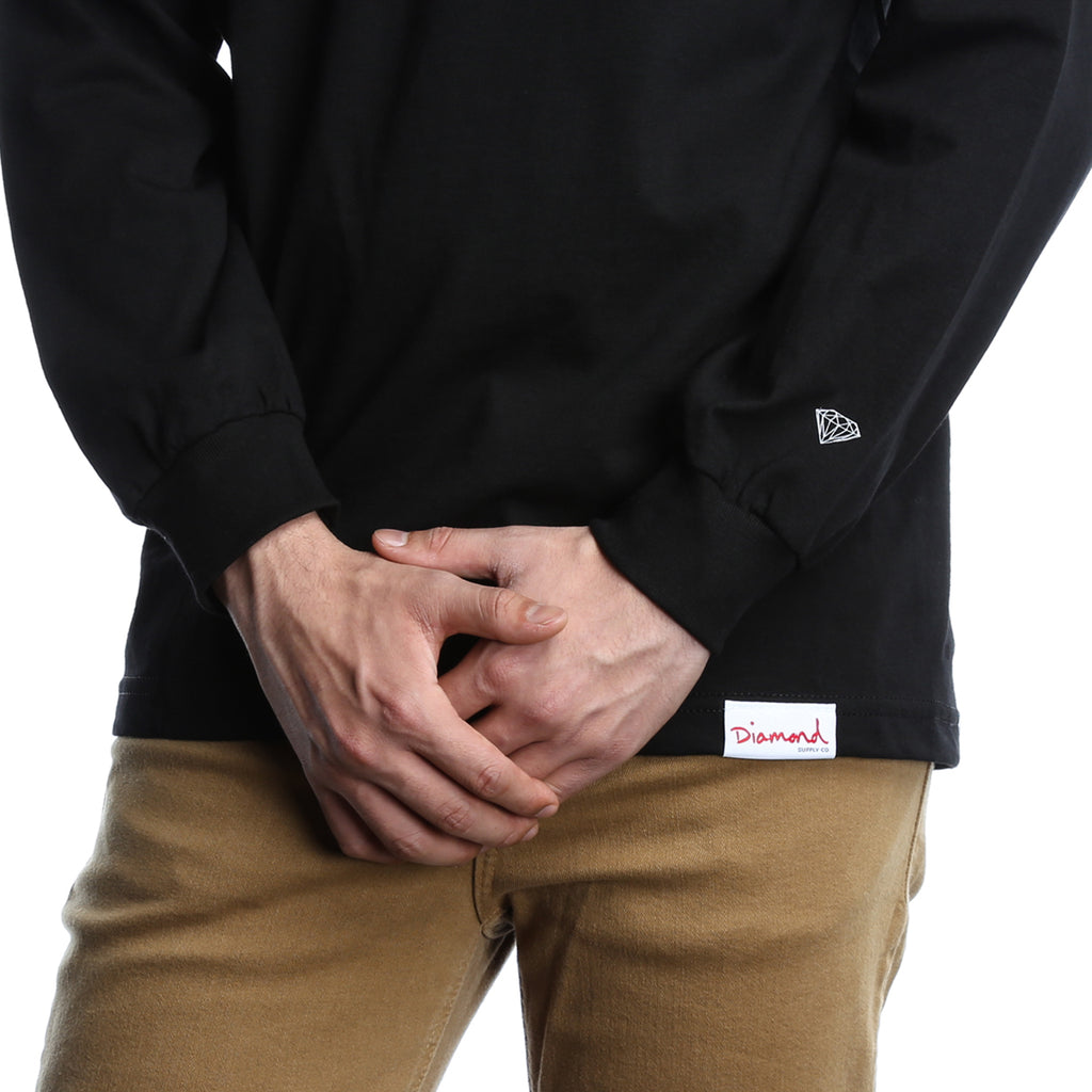 Diamond OG Script L/S Tee - Black