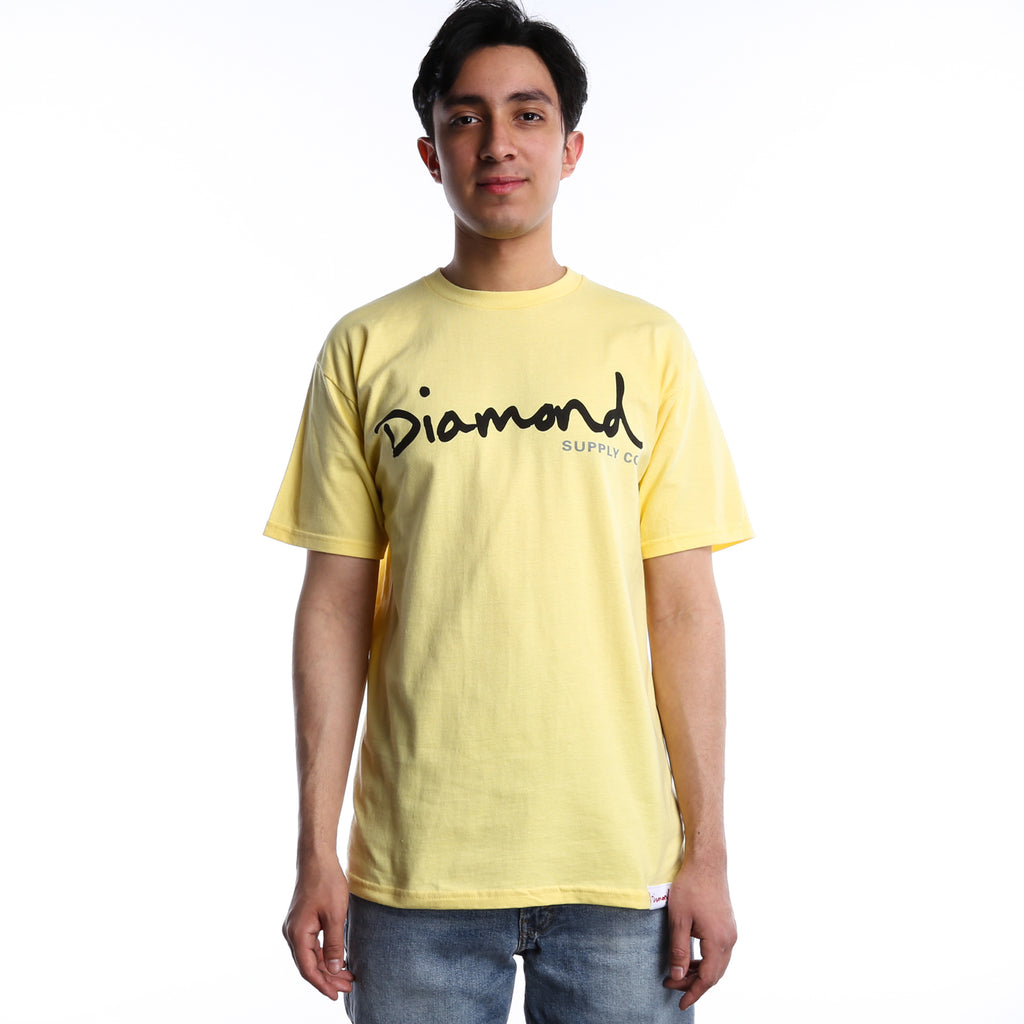 Diamond OG Script Tee - Banana