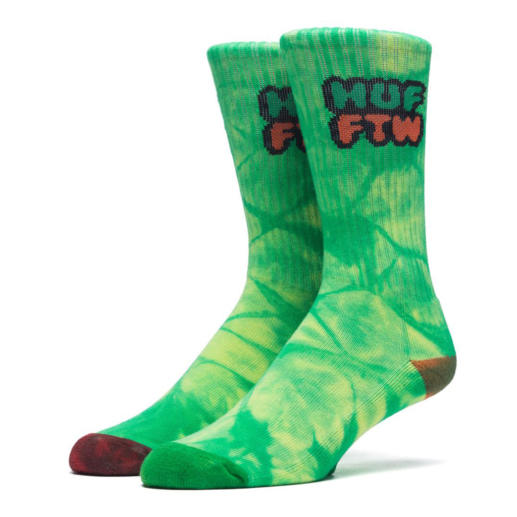 Huf Dirt Bag Crew Sock - Lime