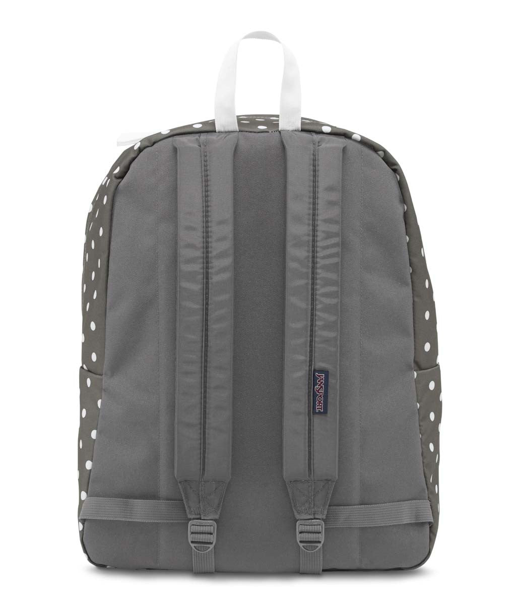 JANSPORT Superbreak Backpack - Shady Grey/White Dots