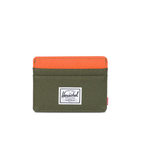 Herschel Charlie Wallet - Forest Night/Vermillion Orange