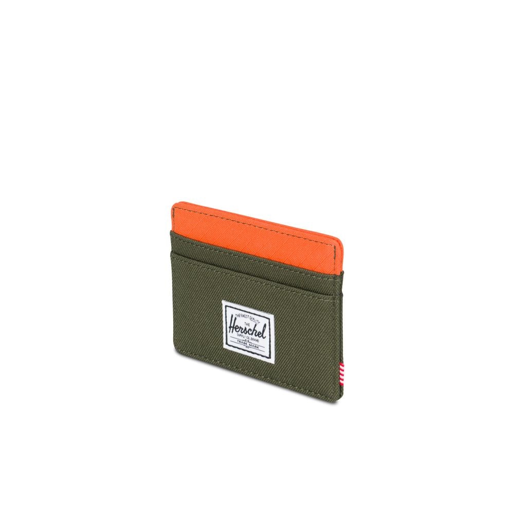 Herschel Charlie Wallet - Forest Night/Vermillion Orange