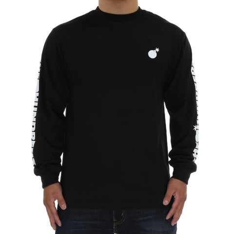 The Hundreds Forever Solid Crest L/S Tee - Black