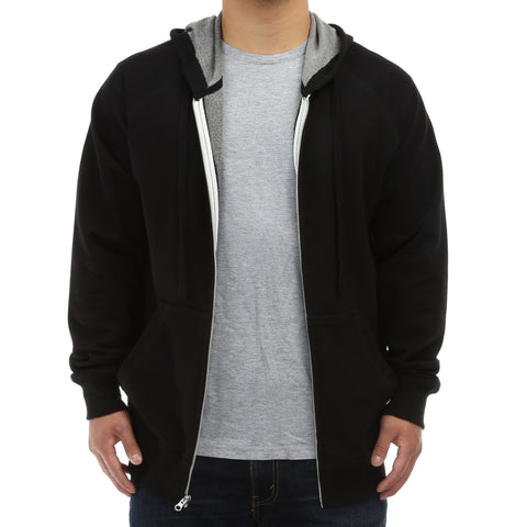 New Star French Terry Zip Up Hoodie - Black