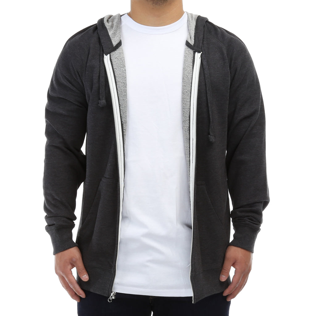 New Star French Terry Zip Up Hoodie - Charcoal