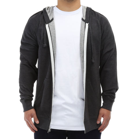 New Star French Terry Zip Up Hoodie - Charcoal