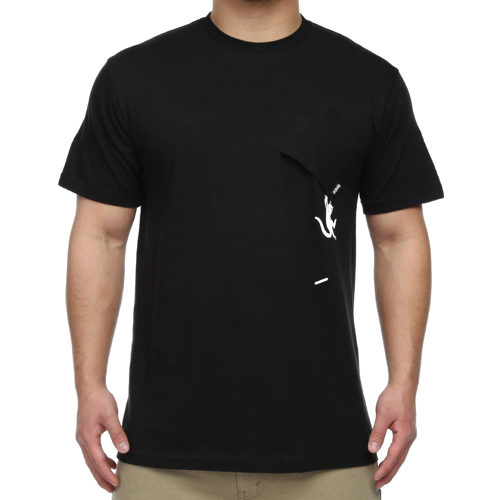 Rip N Dip Hang In There Nermal Pocket Tee - Black