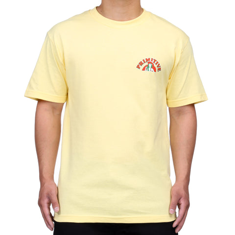 Primitive Here Comes Trouble Tee - Banana