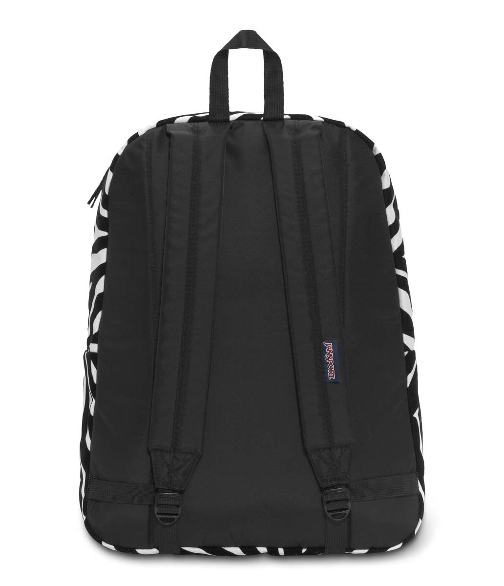 JANSPORT High Stakes Backpack - Black Miss Zebra Flock JANSPORT High Stakes Backpack - Black Miss Zebra Flock