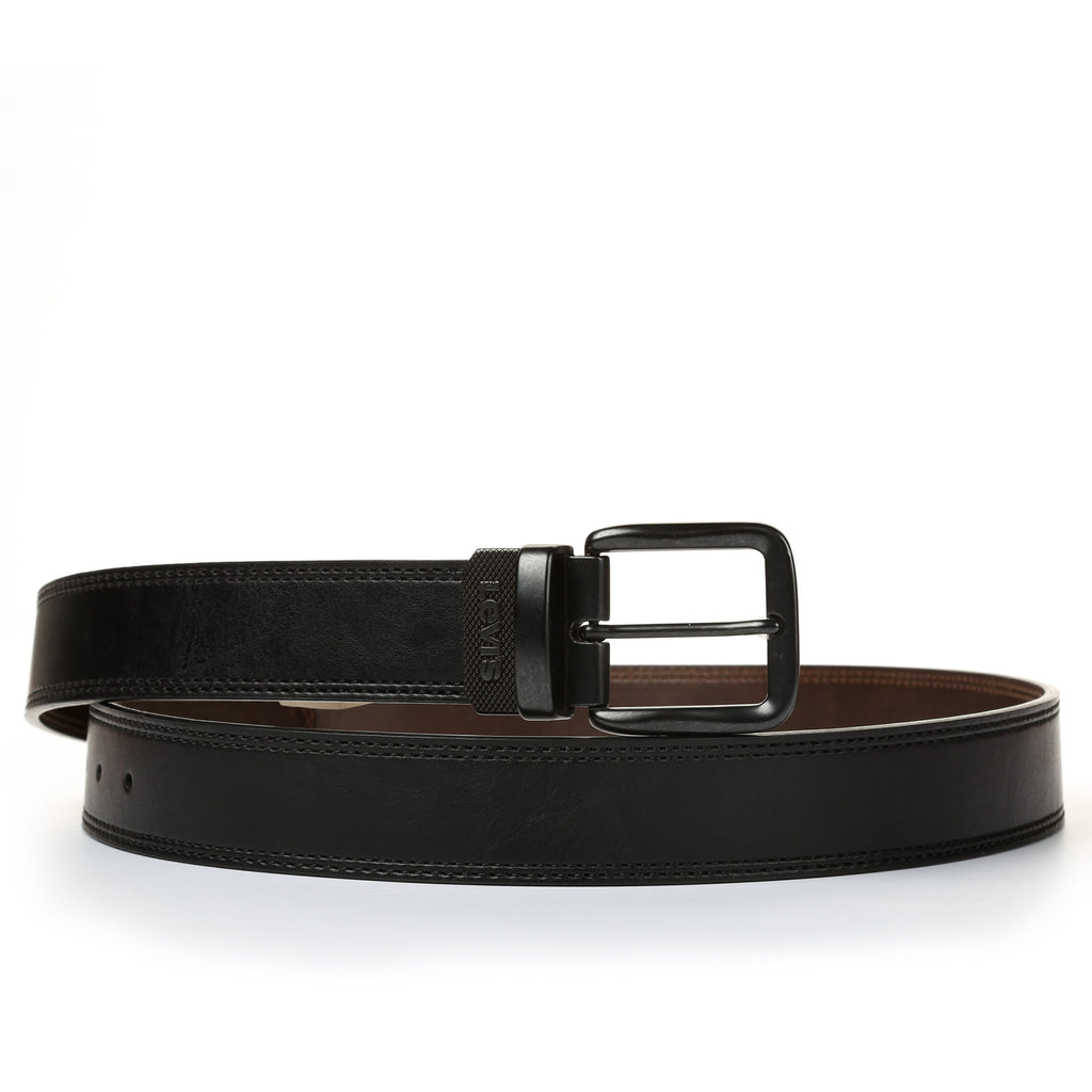 Levi's Men's Reversible Belt With Gunmetal Buckle - Black/Brown