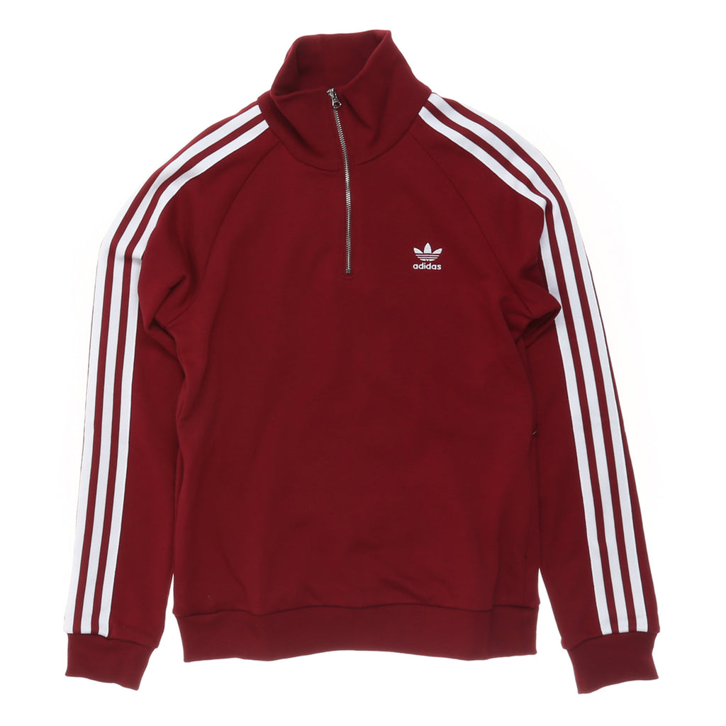 Adidas Half Zip Sweat - Colligate Burgundy
