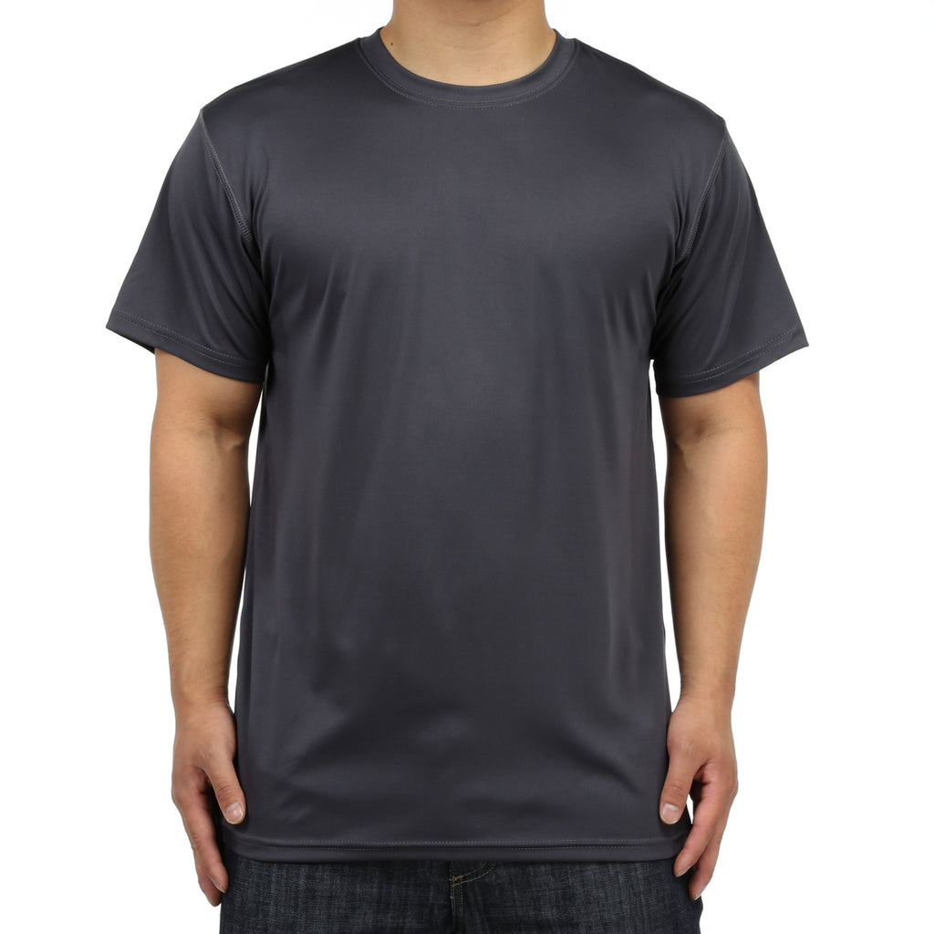 New Star Polyester Crew S/S Tee - Charcoal