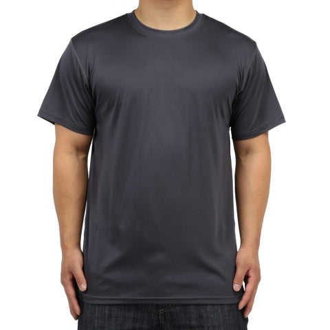 New Star Polyester Crew S/S Tee - Charcoal