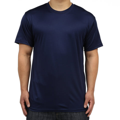 New Star Polyester Crew S/S Tee - Navy