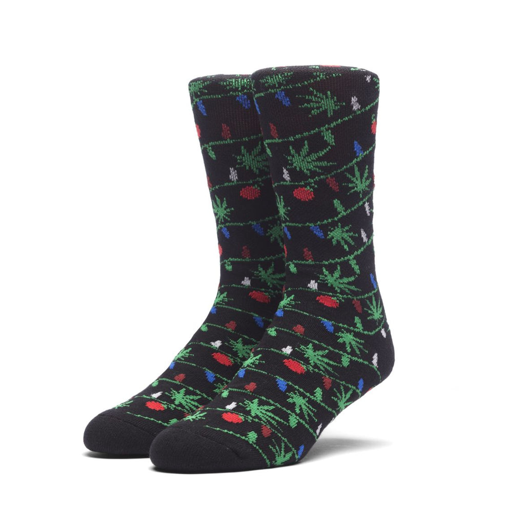 Huf It's Lit Glow In The Dark Socks - Black