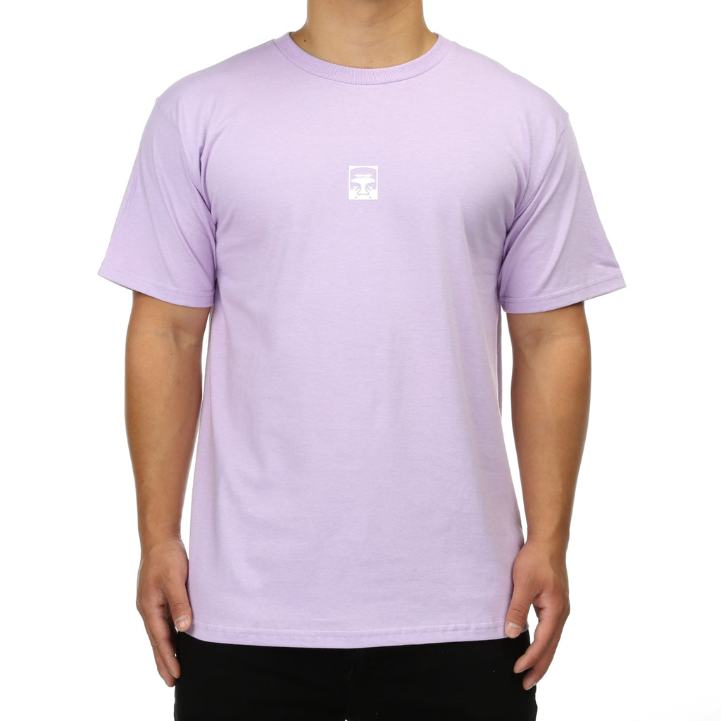 Obey Half Face Tee - Lavender