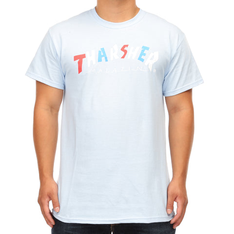 Thrasher Knock Off Tee - Light Blue