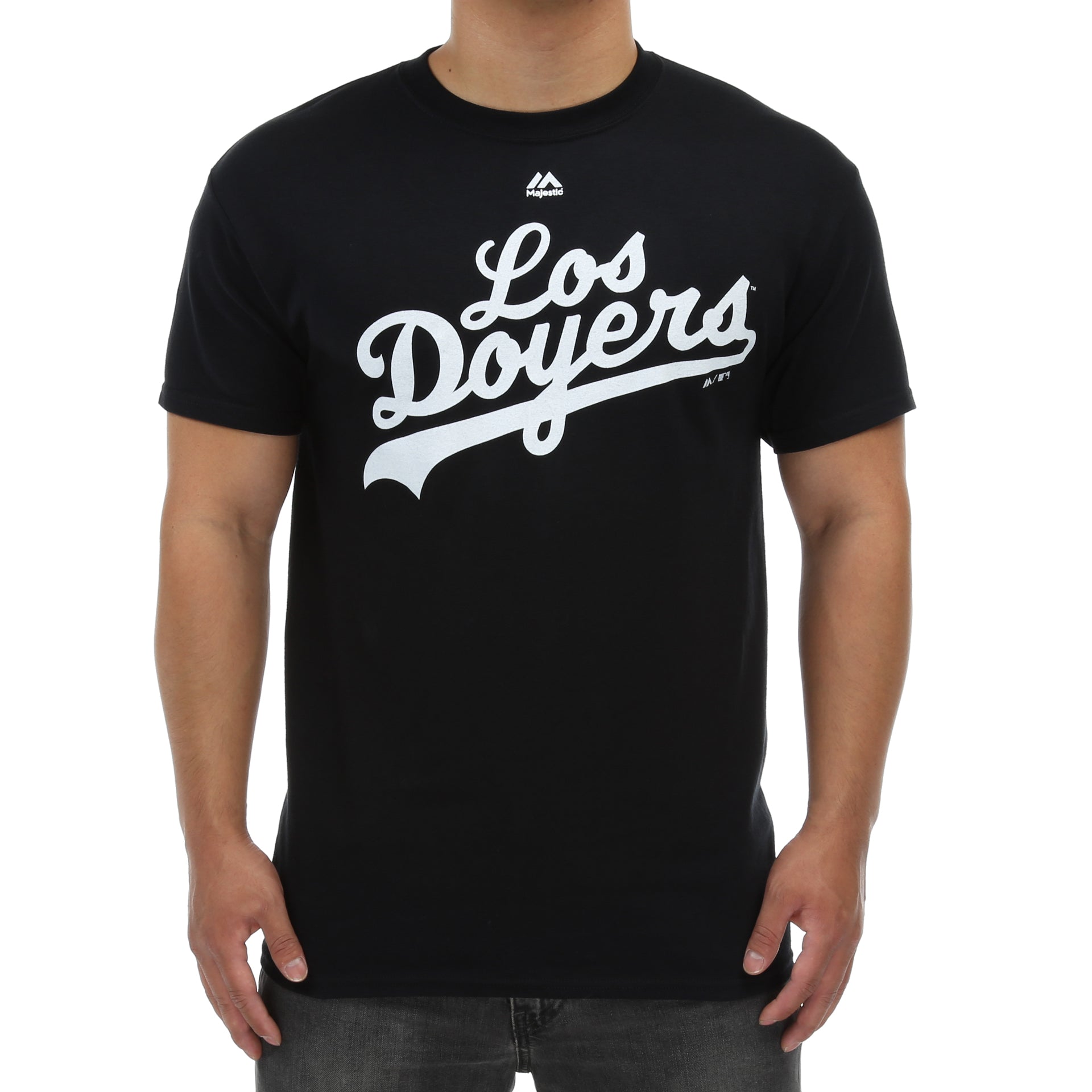 Majestic Dodgers Los Doyers Tee - Black - New Star