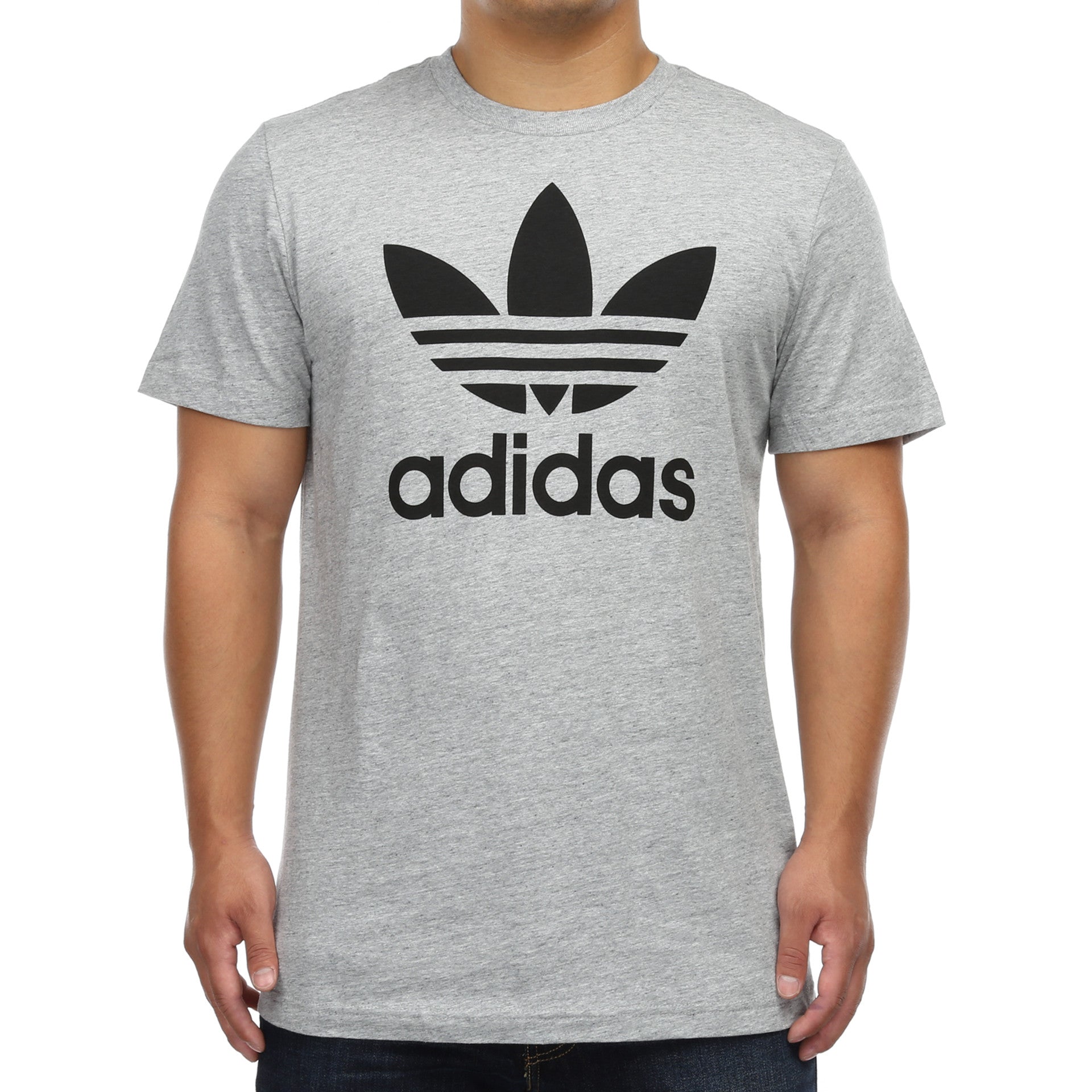 adidas 60/40 Men's T-Shirt (Dark Grey Heather, Medium