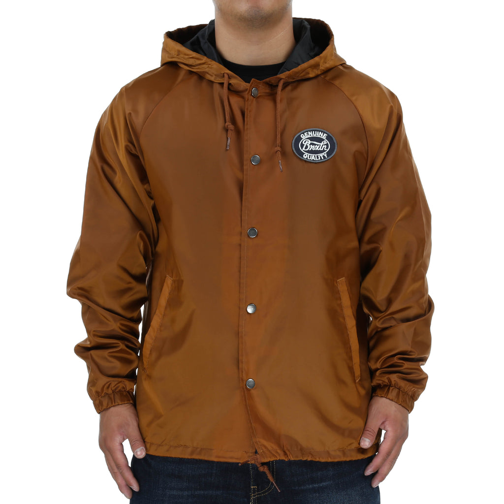 Brixton Merced Hooded Jacket - Rust - New Star