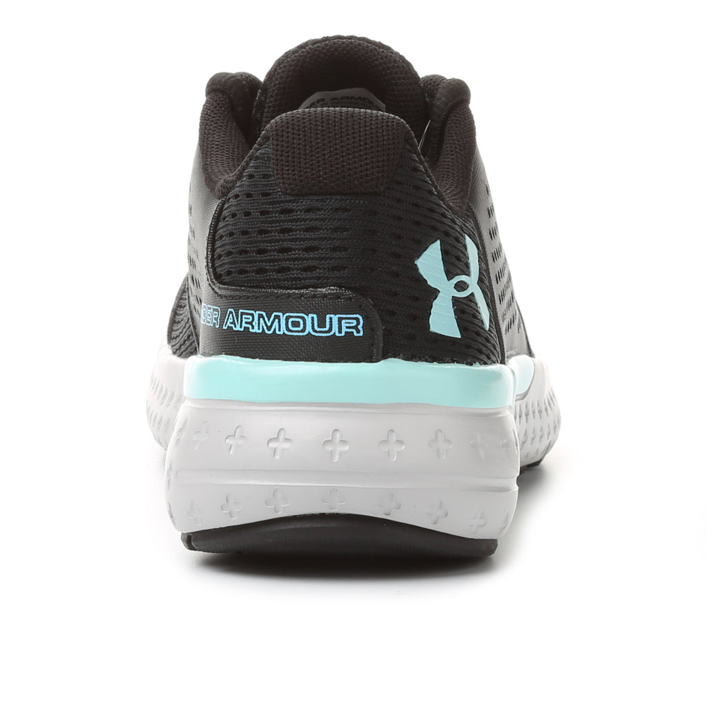 Under Armour Women's Micro G Fuel Running Shoes- Black/Glacier Grey/Blue Infinity