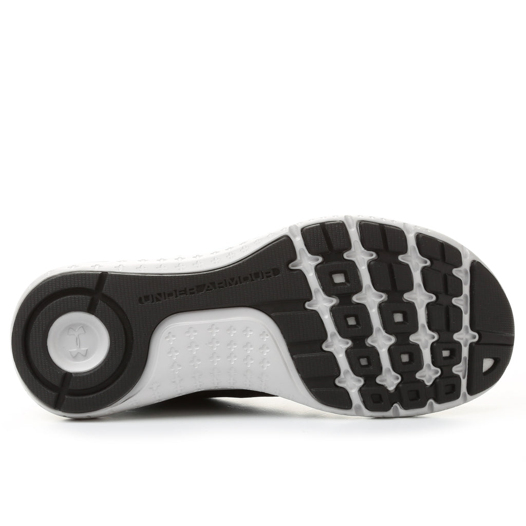 Under Armour Women's Micro G Fuel Running Shoes- Black/Glacier Grey/Blue Infinity