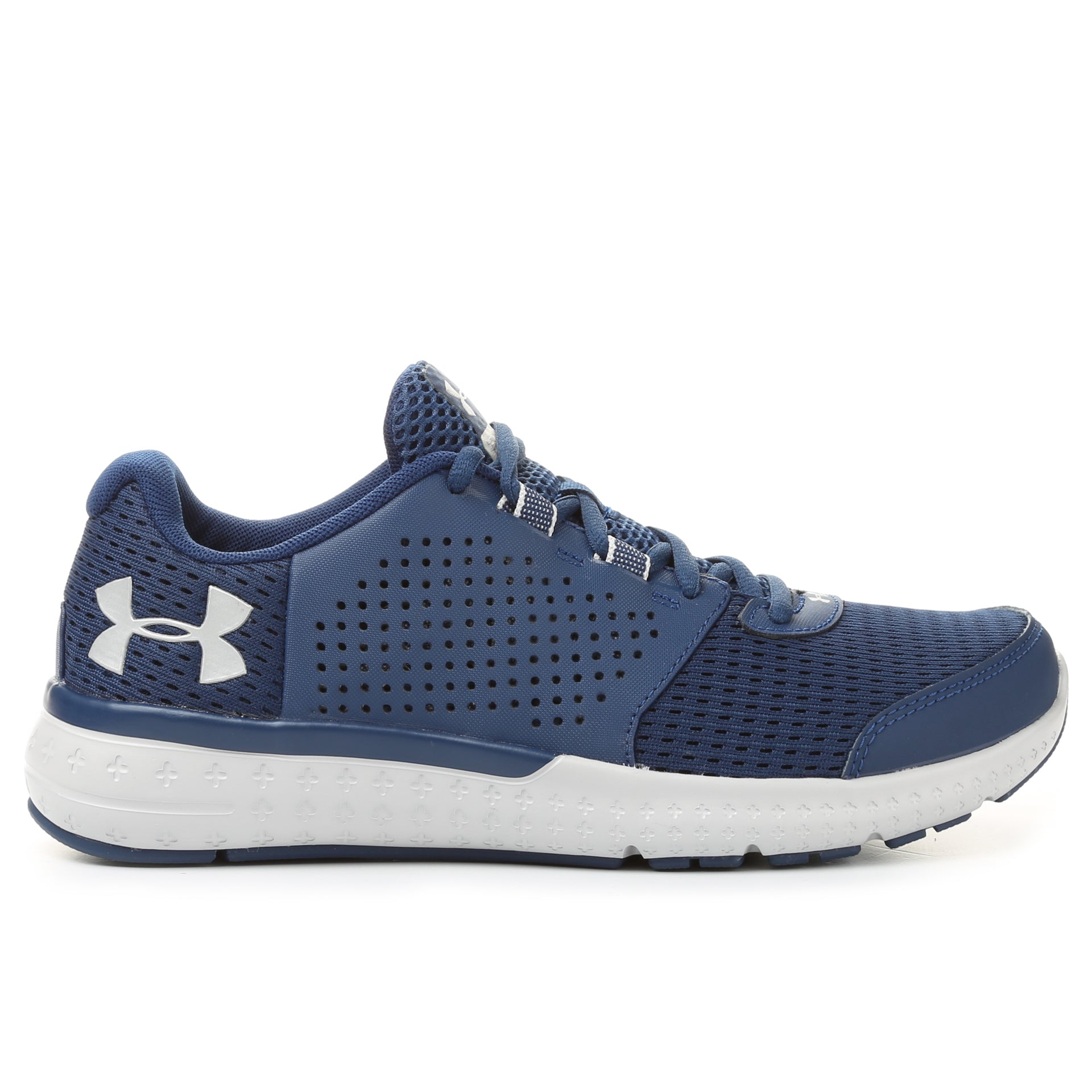 Under Armour Micro G Fuel Running Shoes Blackout Navy Glacier Grey Metallic Silver
