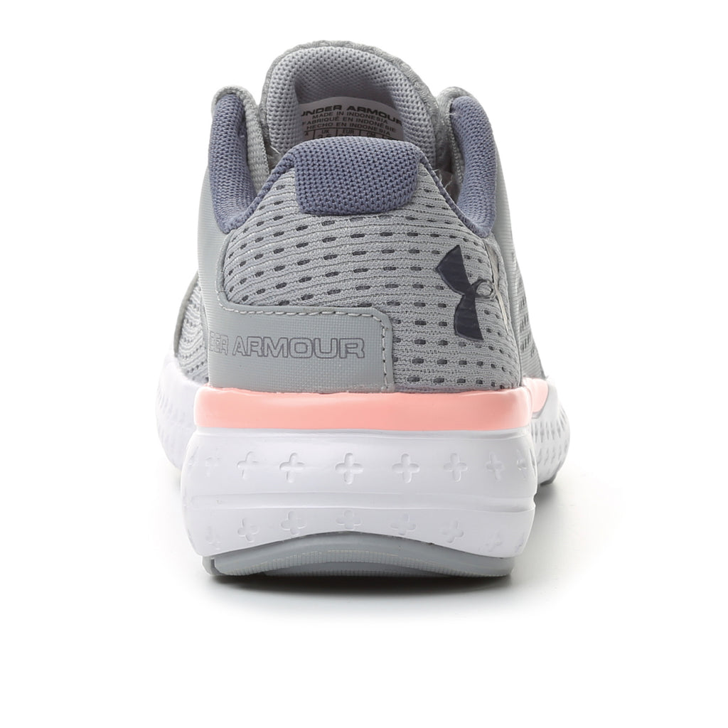 Under Armour Women's Micro G Fuel Running Shoes- Overcast Grey/Pink Sands/Apollo Grey