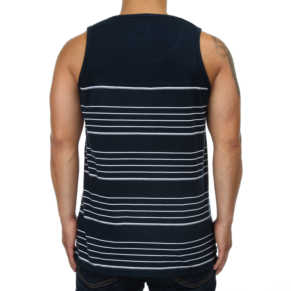 Primitive Jacquard Tick Tank - Midnight