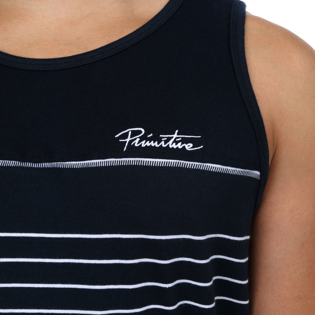 Primitive Jacquard Tick Tank - Midnight